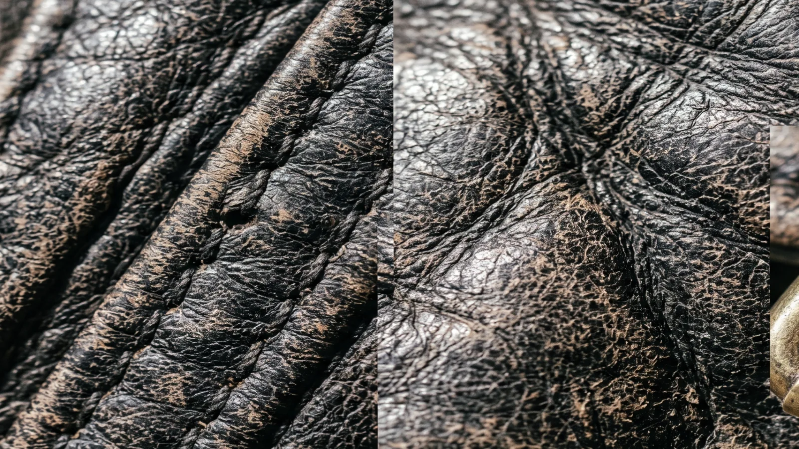 Vintage leather jacket texture